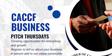 CACCF Business Pitch Thursdays primary image