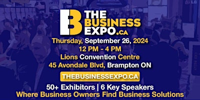 Imagem principal do evento The Business Expo - Brampton