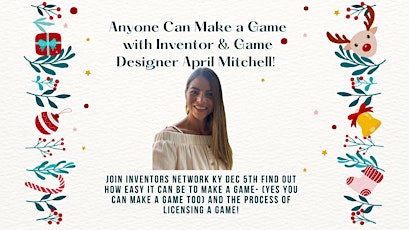 Image principale de Anyone Can Make a Game!  with Inventor/Game Designer April Mitchell