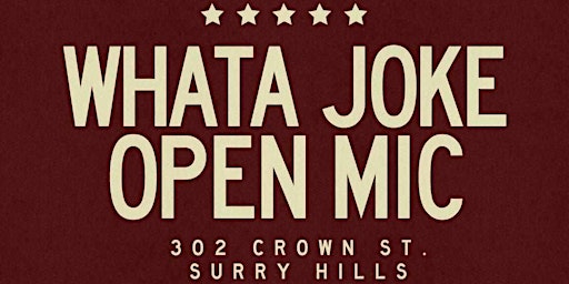 Image principale de Whata Joke Open Mic