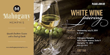 White Wine Pairing- Wednesday July 31st, 2019 primary image