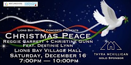 CHRISTMAS PEACE: Feat. Reggie Garrett+ Christine Gunn, with Destinie Lynn primary image