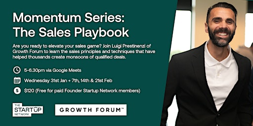 Momentum Series: The Sales Playbook primary image
