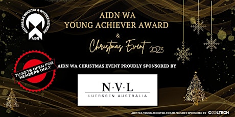 Primaire afbeelding van AIDN WA Young Achiever Award and Christmas Event 2023