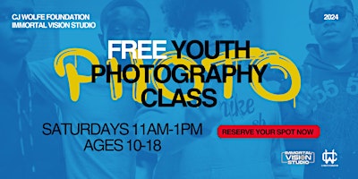 Primaire afbeelding van FREE YOUTH PHOTOGRAPHY CLASS