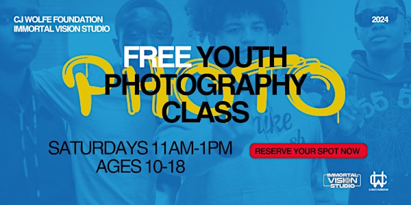 FREE YOUTH PHOTOGRAPHY CLASS