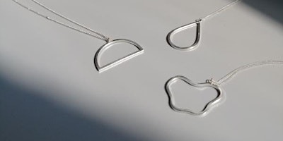 Immagine principale di Make a Minimalist Silver Pendant and Earrings with Will Sharp 