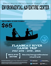EAC Flambeau River Canoe Trip primary image