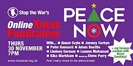 Peace Now! Stop the War 2023 Xmas Fundraiser primary image