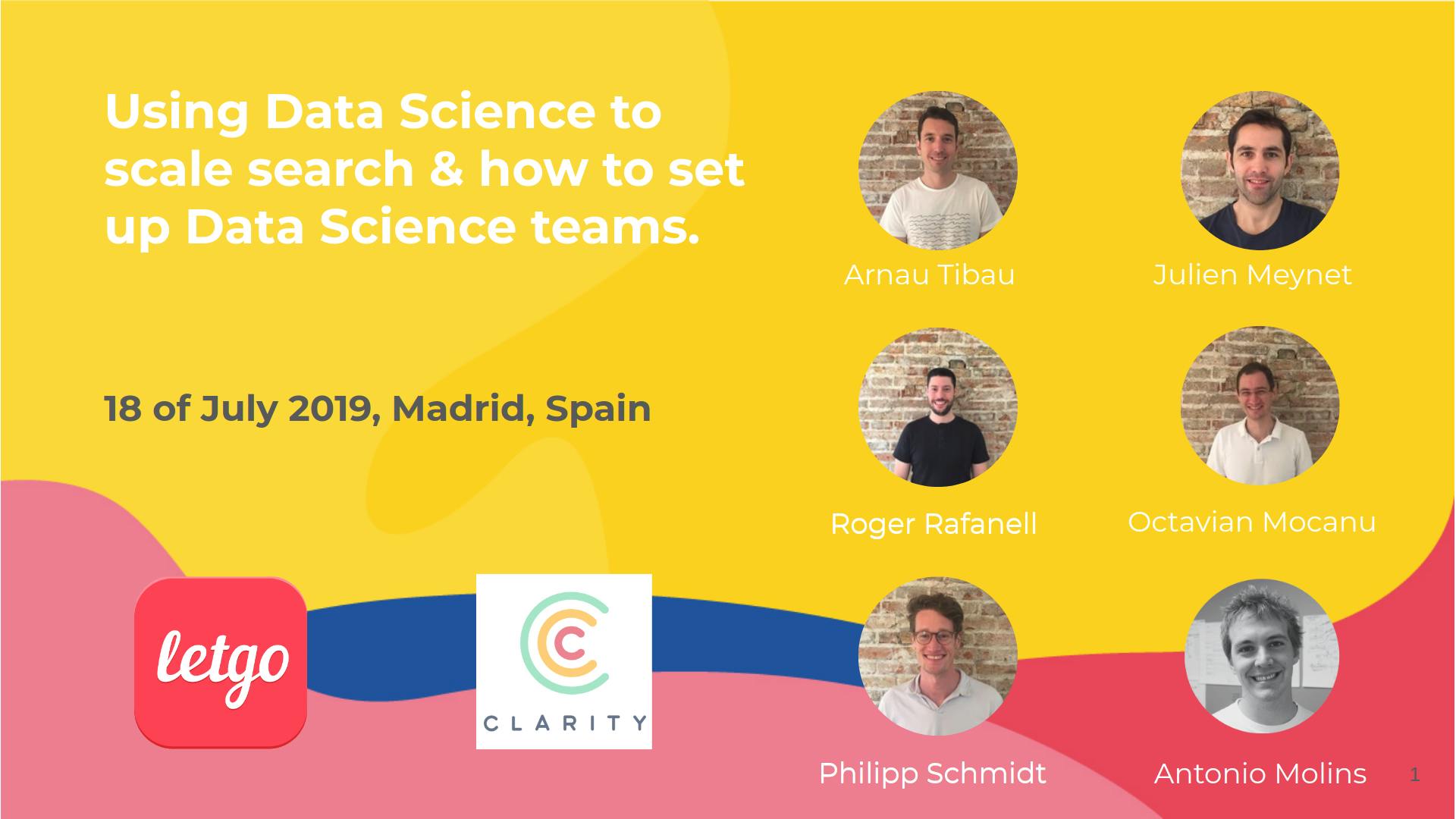 Using Data Science to scale search & how to set up Data Science teams