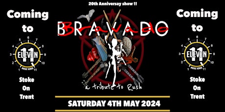 Bravado a tribute to Rush live at Eleven Stoke