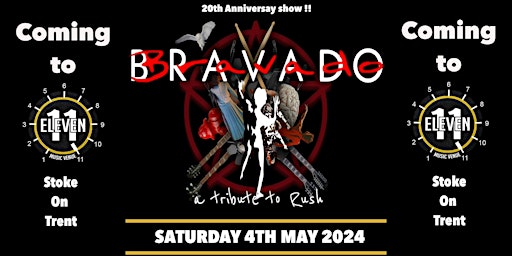 Bravado a tribute to Rush live at Eleven Stoke primary image