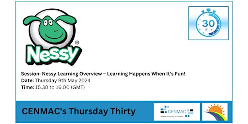 Imagen principal de CENMAC's Thursday Thirty - Nessy Learning Overview
