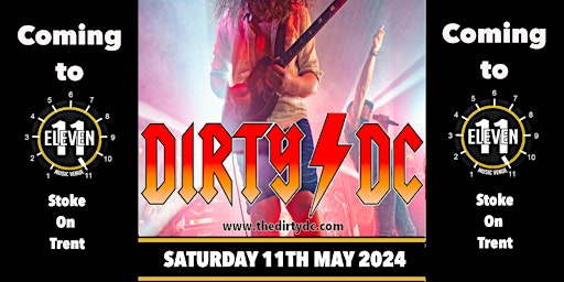 Imagem principal do evento Dirty DC live at Eleven Stoke