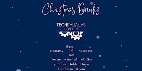 Image principale de TechItalia Christmas Drinks and Networking