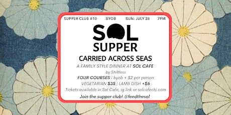 Sol Supper 10: Carried Across Seas primary image