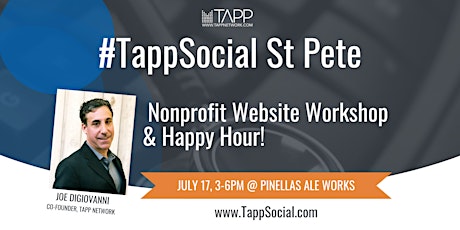 #TappSocial St. Pete: Nonprofit Website Workshop and Happy Hour primary image