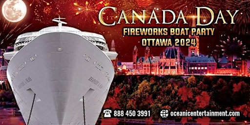 CANADA DAY FIREWORKS BOAT PARTY OTTAWA 2024 primary image