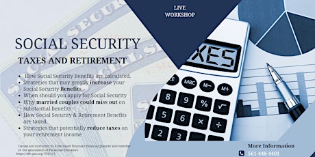 Image principale de Social Security and Tax Planning