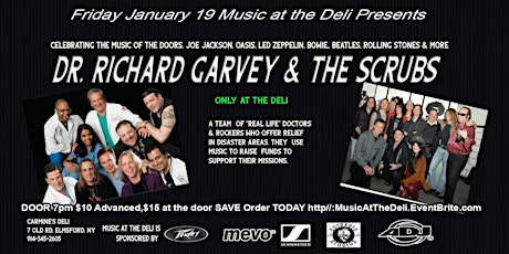 Immagine principale di Classic Rock Night w/Dr. Richard Garvey & The Scrubs 