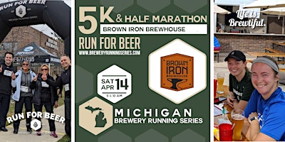 Imagen principal de 5k Beer Run x Brown Iron | 2024 Michigan Brewery Running Series