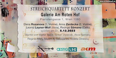 Primaire afbeelding van #3 Streichquartett Konzert mit Musik zeitgenössischer Komponisten