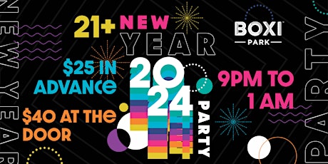 New Year's Eve at Boxi Park 21+ primary image