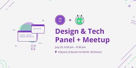 Design & Tech Panel + Meetup @Vidyard primary image