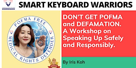 Hauptbild für Smart Keyboard Warriors don't get POFMA and Defamation Workshop