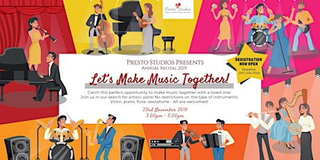 Let's Make Music Together! - Presto Studios Annual Recital 2019 primary image