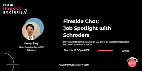 Job Spotlight Fireside Chat with Schroders primary image