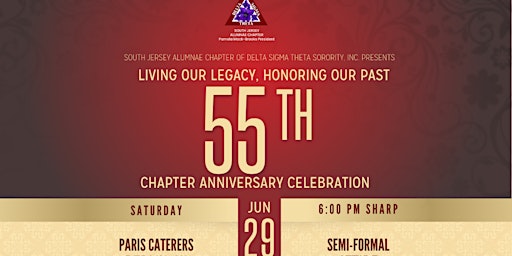 Image principale de SJAC 55th Charter Day Celebration - June 29, 2024 @6PM