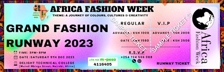 The Africa Fashion Week. 9th December 2023 Nairobi, Africa, Delight College