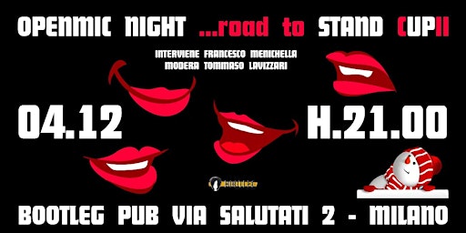 Imagem principal do evento Stand up comedy night con i Comici del lunedì - Road to Stand (C)up