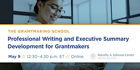 Imagem principal do evento Professional Writing and Executive Summary Development for Grantmakers