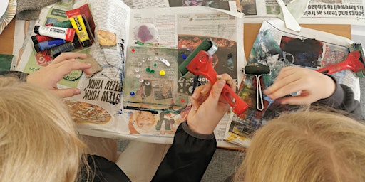 Hauptbild für Kid-friendly gelli plate printmaking workshop