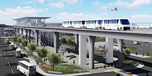 AIRPORT METRO CONNECTOR TRANSIT STATION AND LAX AUTOMATED PEOPLE MOVER TOUR