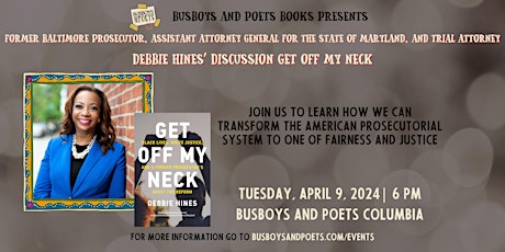 GET OFF MY NECK | A Busboys and Poets Books Presentation