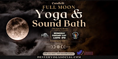 Imagem principal de Full Moon -  Candlelit Yoga & Sound Bath with DJ enja