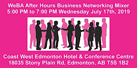 WeBA Mixer at Coast West Edmonton Hotel July 17/19 primary image