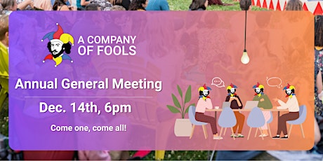 a Company of Fools Annual General Meeting primary image