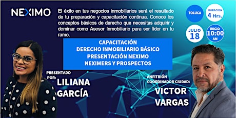 Imagen principal de CAPACITACIÓN DERECHO INMOBILIARIO BÁSICO TOLUCA