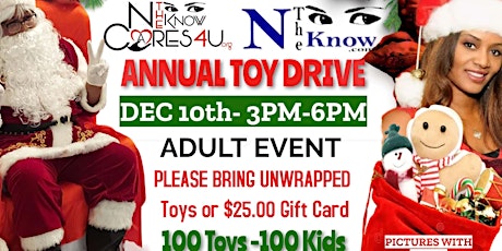 Primaire afbeelding van THE ANNUAL TOY DRIVE  Dec 10  at 3pm