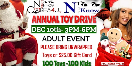 THE ANNUAL TOY DRIVE  Dec 10  at 3pm primary image