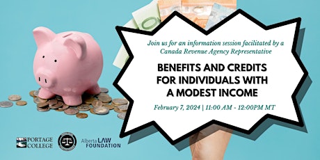 Benefits And Credits for Individuals with a Modest Income primary image