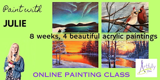 Paint with Julie - step by step acrylic painting class primary image
