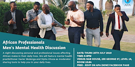African Professionals Men's Mental Health Discussion primary image