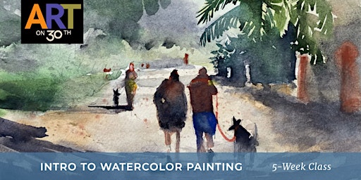 Imagem principal do evento TUE PM - Intro to Watercolor Painting with Gabriel Stockton