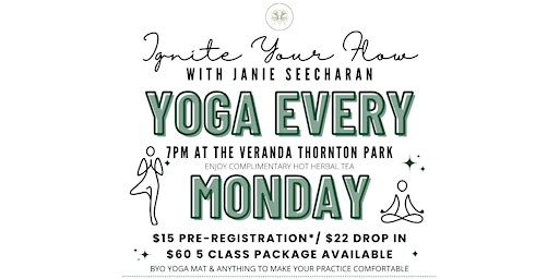 Imagem principal do evento Yoga & Meditation, Outdoors at The Veranda - Every Monday Downtown Orlando