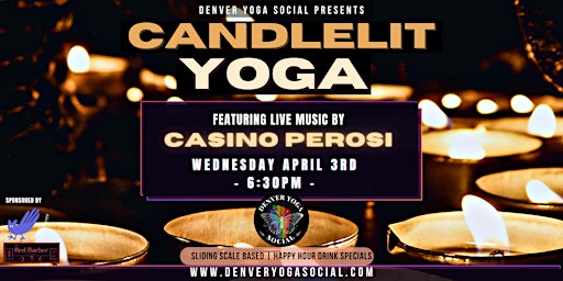 Imagem principal do evento Candlelit Yoga with Live Music by Casino Perosi